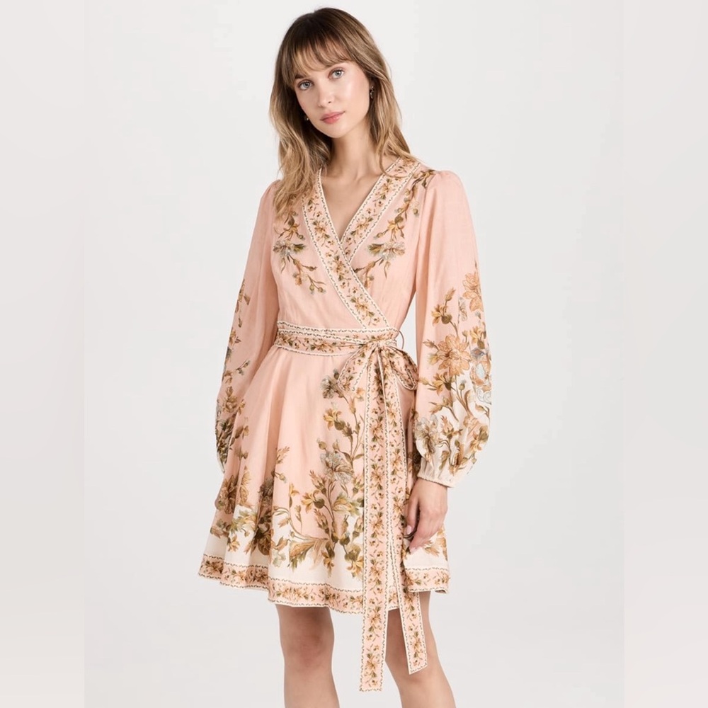 Zimmerman Chintz floral-print Wrap Dress size 1 NEW - Picture 2 of 10